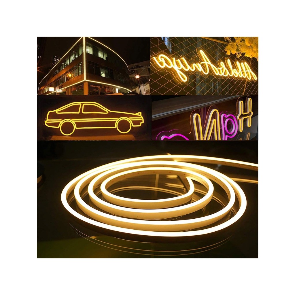 5m Mangueira Fita Led 12v Neon Corte 2,5cm Alto Brilho + Fonte 5A