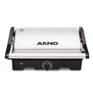 Grill Arno Dual Inox com Abertura de 180° Gnox 127v