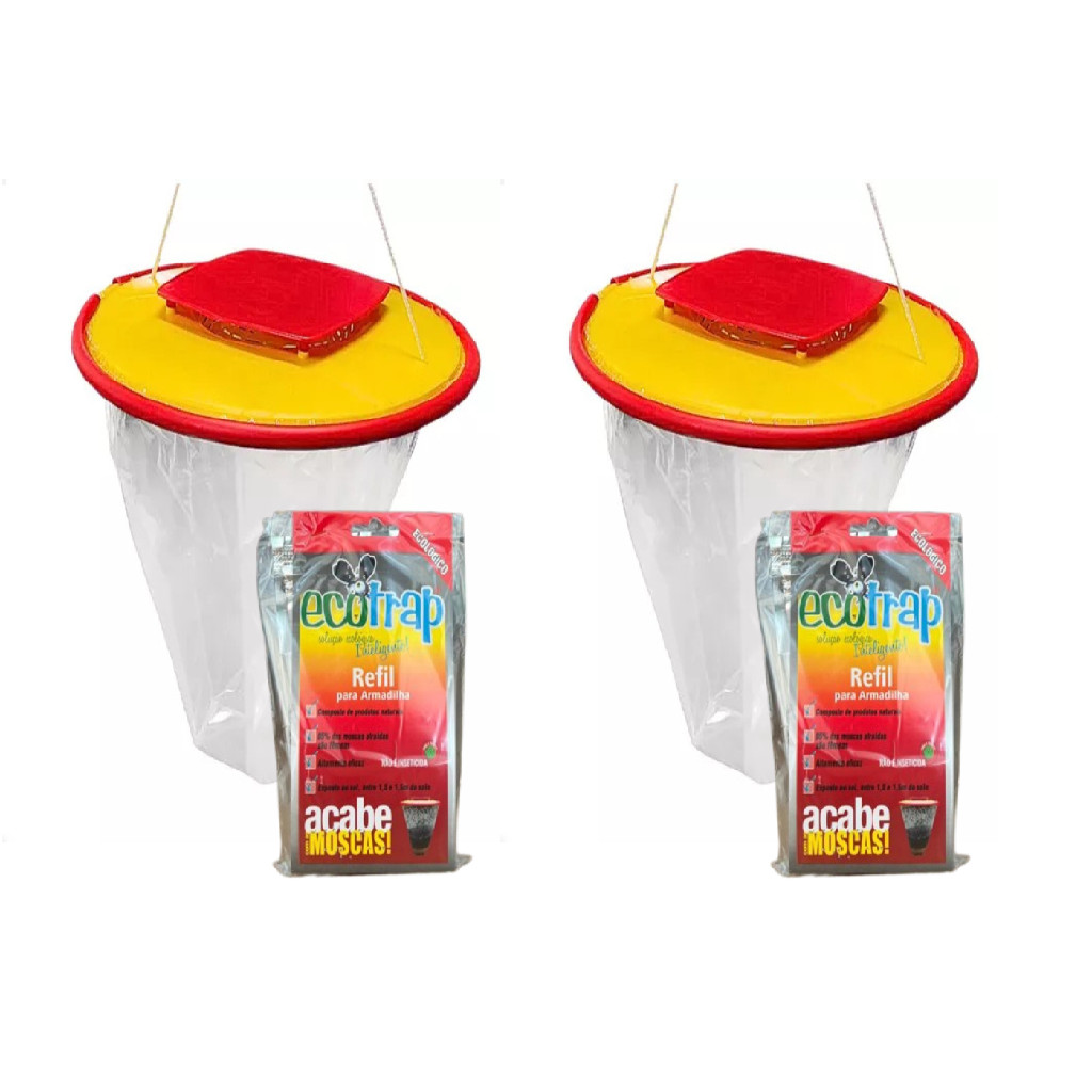 Armadilha Moscas E Mosquitos Ecotrap - Kit 02 Unidades | Shopee Brasil