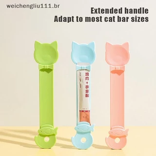 # weicheng Colher Alimentadora De Tira Com Cabo Longo , Espremedor De Alimentos Para Animais De Estimação , Carne , Lama em Oferta na Shopee