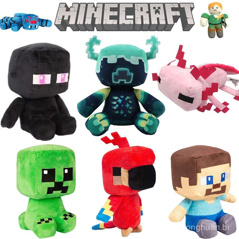 Brinquedo de Pelúcia do Jogo Minecraft 15cm Brinquedos Decorados para ...