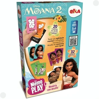 Jogo da Memoria Memo Play Moana 2 1295 - Elka