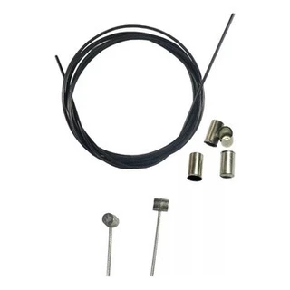 Kit Cabos De Aço + Conduites C Teflon Freio Para Bicicleta