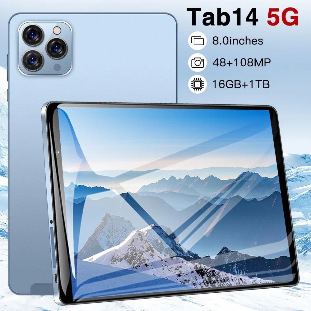 Tab Original 8 Polegada Tablet PC Android 12 tamanho 9000 8800mAh 12GB ...