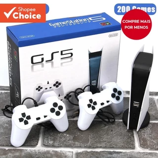 Game Station 5 Console 8 Bit com 200 Jogos Clássicos e Saída AV para TV e Portáteis