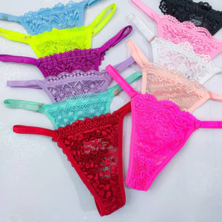 Kit de calcinha fio dental regulagem lingerie sexy em Oferta na Shopee