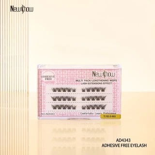 NewShow Cílios Tufos Sem Nó ADHESIVE FREE Extensão de Cilios Alongamento/PACOTE MÚLTIPLO em Oferta na Shopee