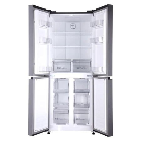 Geladeira Refrigerador HQ Frost Free Inverter Multidoor 426 Litros Cinza HQ-426MDFF