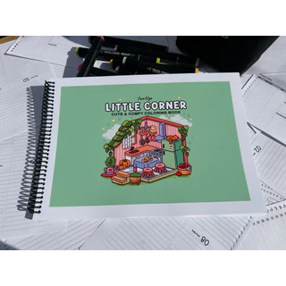 Livro de Colorir A4 Little Corner – Cute & Comfy em Oferta na Shopee