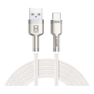 Cabo USB Tipo C 2m 60W Carregamento Rápido Nylon Premium Reforçado