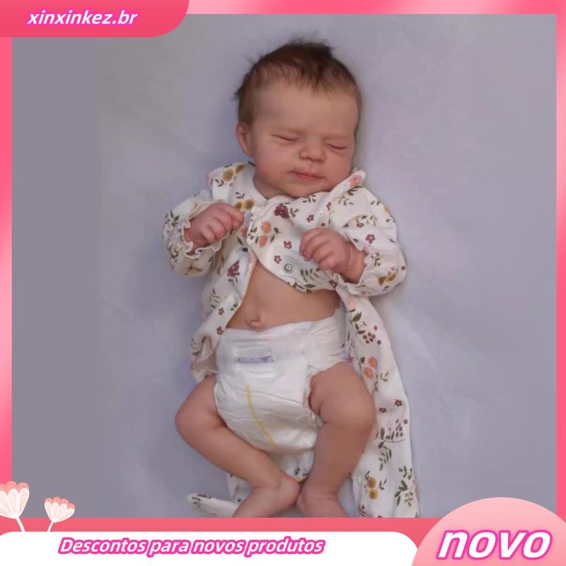 Mini Bonecas Pijama Reborn Bebe Infantil Kit 6 Mini Bebê