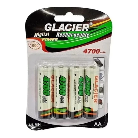 Kit 4 Pilhas recarregável AA 4700 / AAA 2700 mah