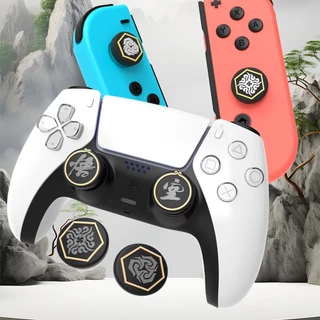 Black Myth : Wukong Pattern 4 PCS Thumb Grip Caps Capa De Joystick De Silicone Macio Compatível Com Nintendo Switch/OLED