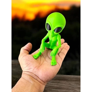 Lindo Boneco ET Extraterrestre Alienígena Decoração 3D 11,5 Cm