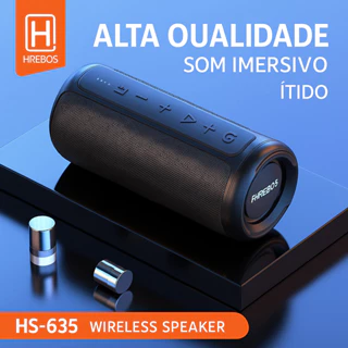 Caixa De Som Original Hrebos Prova D'água Ipx7 Tws Hs-635 em Oferta na Shopee