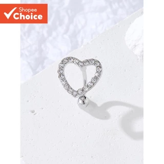 Luxuoso Bonito Em Forma De Coração De Cabeça Para Baixo Umbigo Anel Feminino Piercing Corporal Jóias em Oferta na Shopee