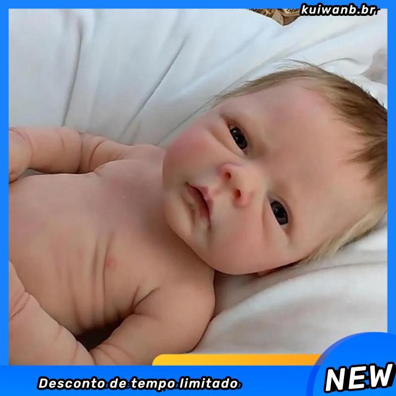 Boneca Reborn Rosa, bebê reborn menina, vestido rosa, realista GABISHOP