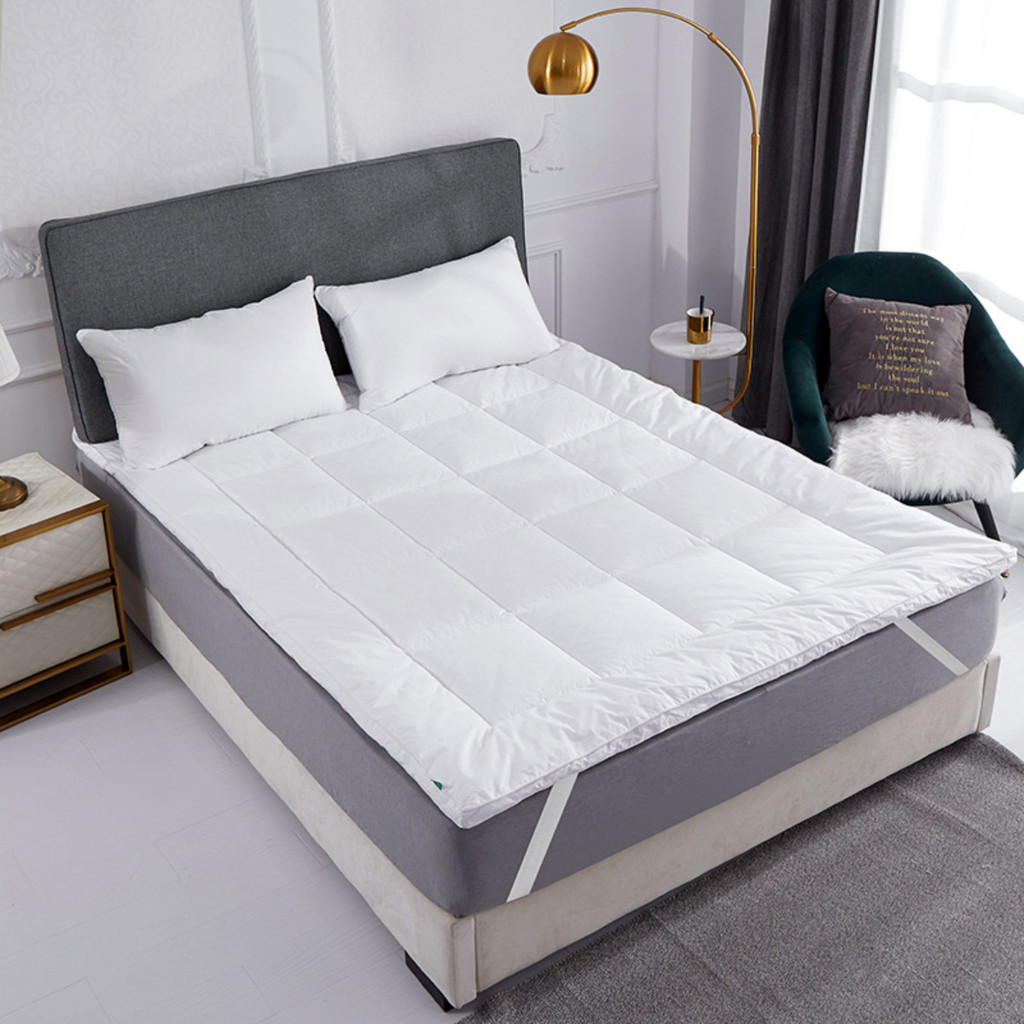 Pillow Top Ortobom 400 Fios 10cm Casal e Queen Percal Grosso Toque ...