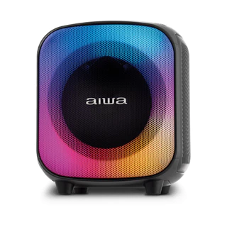 Caixa de Som PartyBox AIWA PB-07 Bluetooth 8H RGB USB TWS Preto em Oferta na Shopee