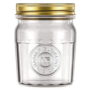 Pote Americano Vintage com Tampa Pequeno 500ml Embalagem com 12 Unidades