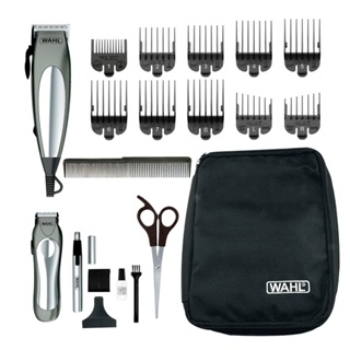 Kit Máquina de Cortar Cabelo Wahl+Aparador de Pêlos de Luxe Groom Pro com 8 Pentes de Corte