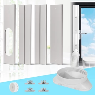 Kit Janela De Ar Condicionado Portátil Rhine Com Acoplador De 5,9 Polegadas Placa De Vedação Ajustável Da