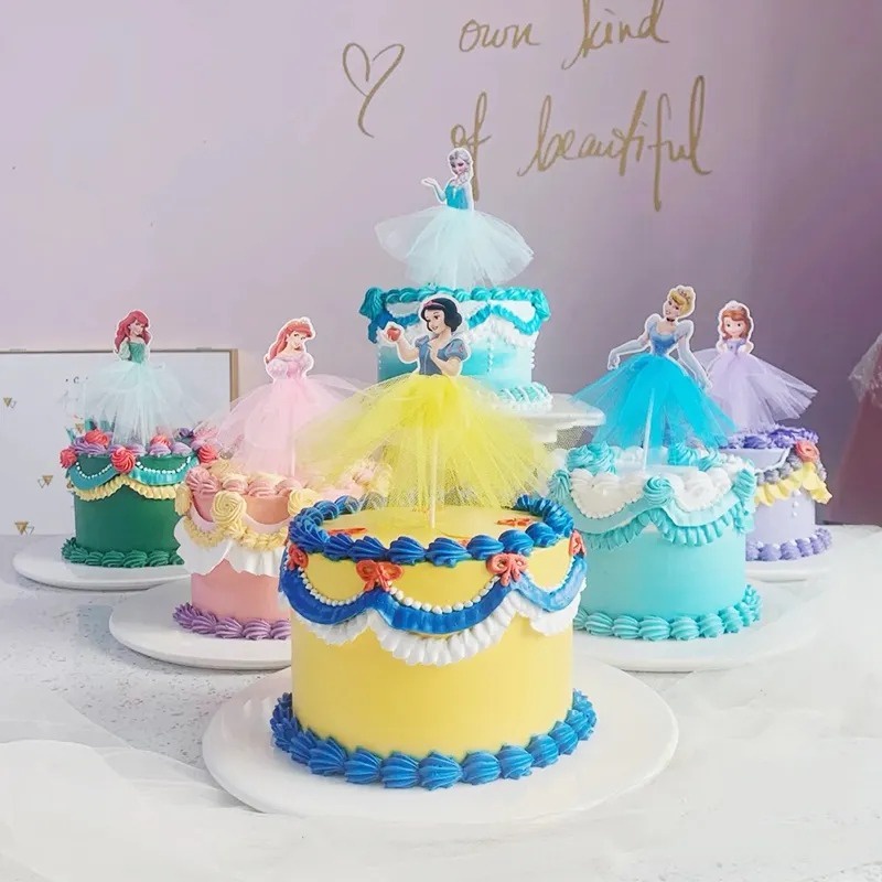 Princesses Cake Topper 2 peças Cupcake Toppers linda princesa em forma de  bolo toppers Cupcake Toppers linda princesa em forma de bolo toppers para  crianças festa fontes festa festa : : Juguetes