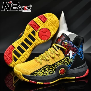 Novo Em Tênis De Basquetebol Alto Masculino Moda Feminina Impresso Cestas Plataforma Exterior Sapatos Esportivos Meninos 31-45