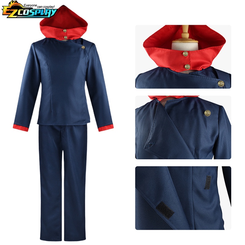 Itadori Yuji Cosplay Anime Jujutsu Kaisen Traje De Peruca Uniforme  Halloween Tatuagem Gratuita