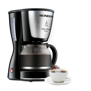Cafeteira Elétrica Mondial Dolce Arome Inox Preto C-32 32X -220V