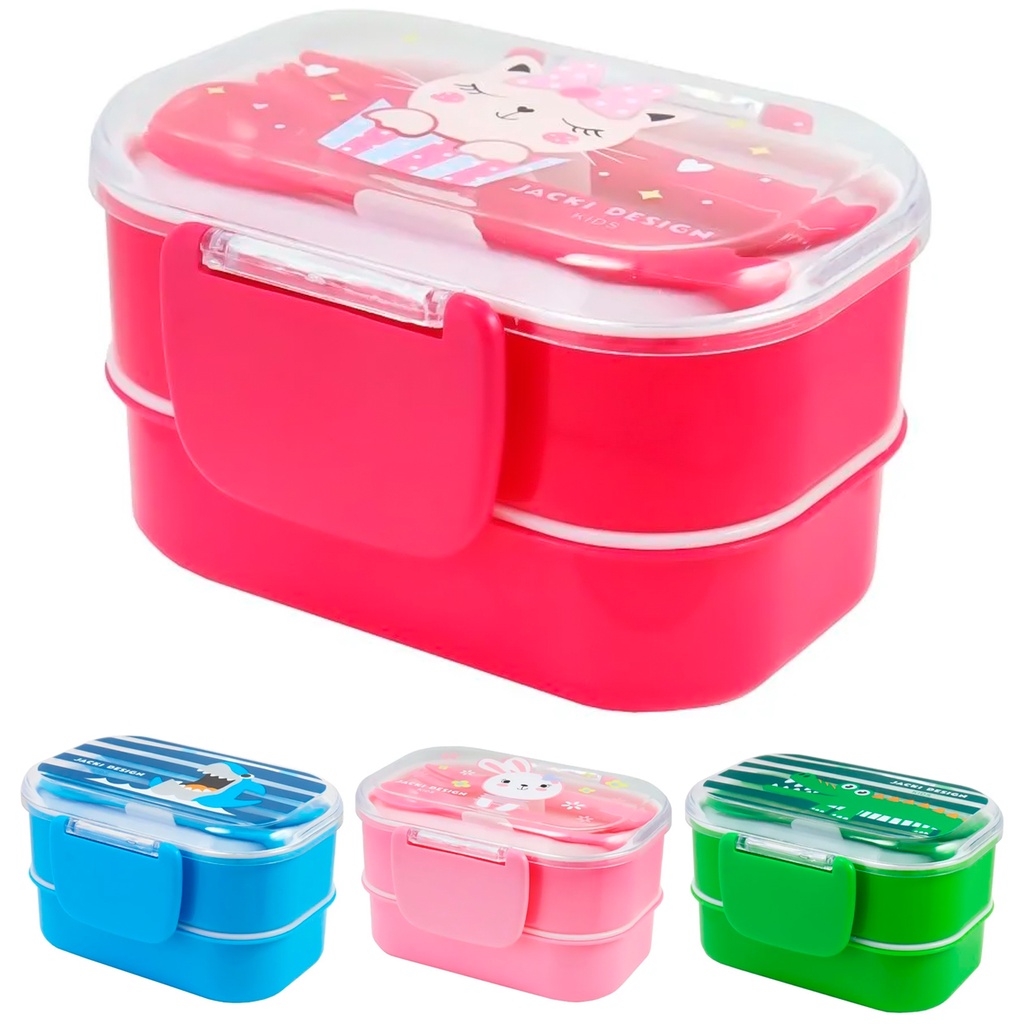 Pote Marmita Infantil Escolar Para Lanche 400 ML 2 Andares | Shopee Brasil