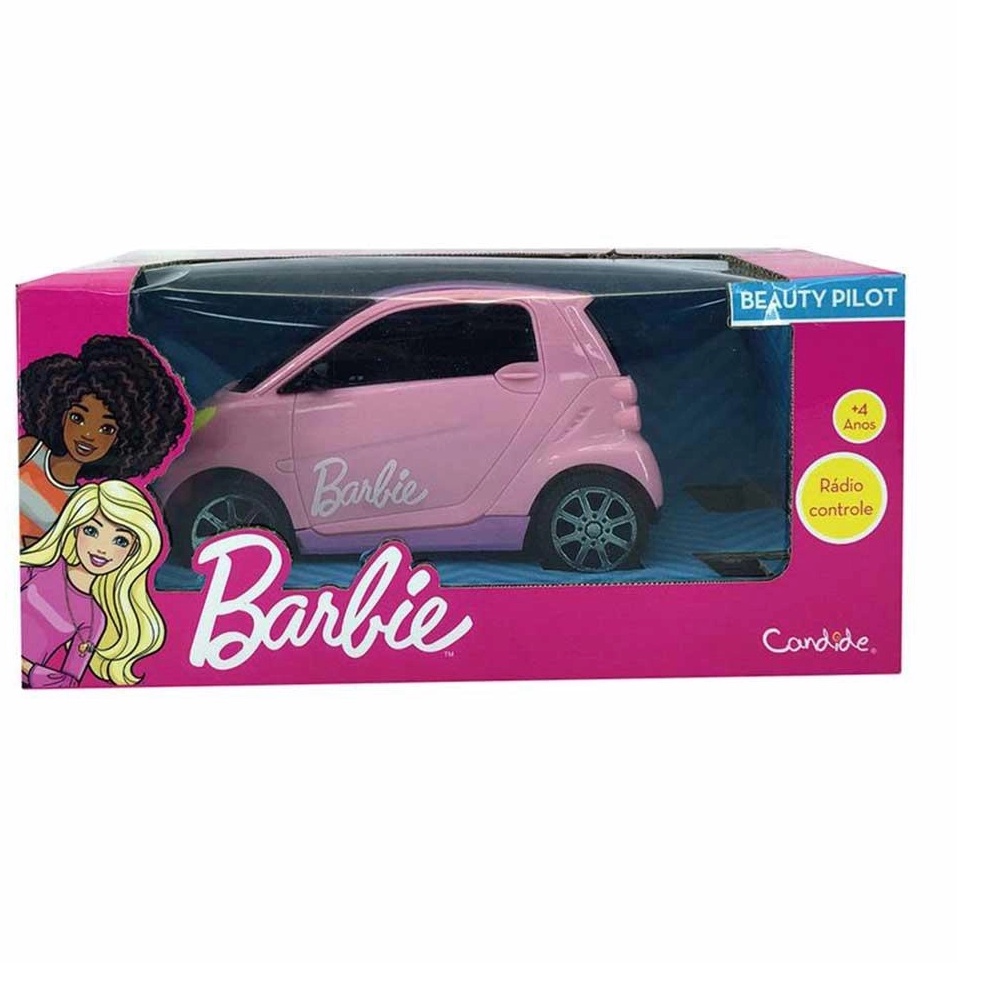 Carro da Barbie Rosa Controle Remoto 7Funções 4 + 1841 Candide no Shoptime