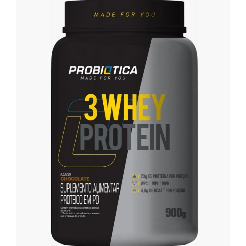 Whey 3w Whey Protein 900g Probiotica