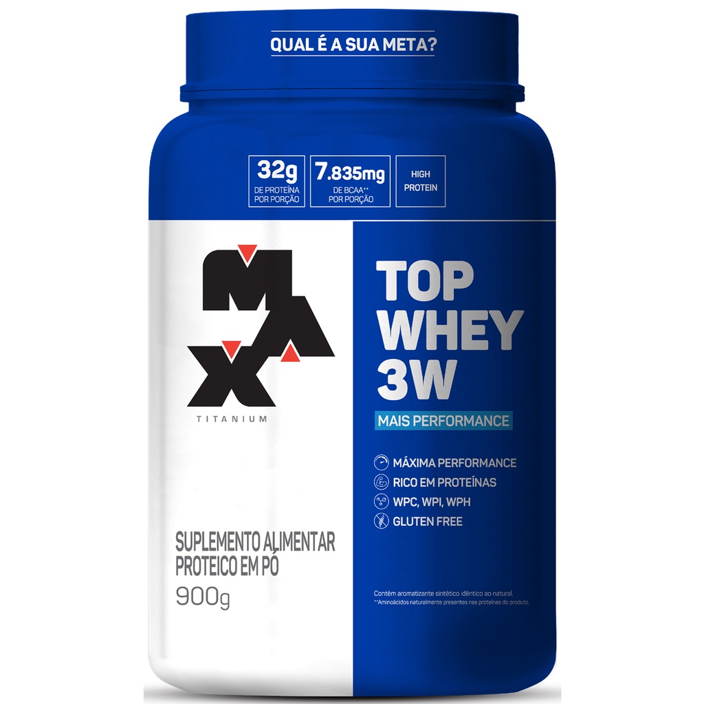 Whey 3w em Pó Pote 900g Max Titanium