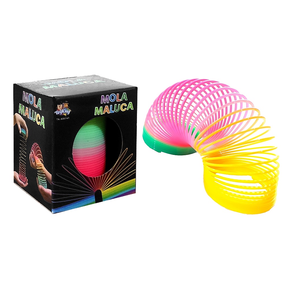 Kit 2 Brinquedos Mola Maluca Infantil Mini Mola na Caixa | Shopee Brasil