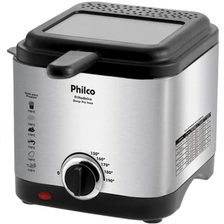 Fritadeira Ellétrica Philco Deep Fry 1,8 Litros Inox 110v