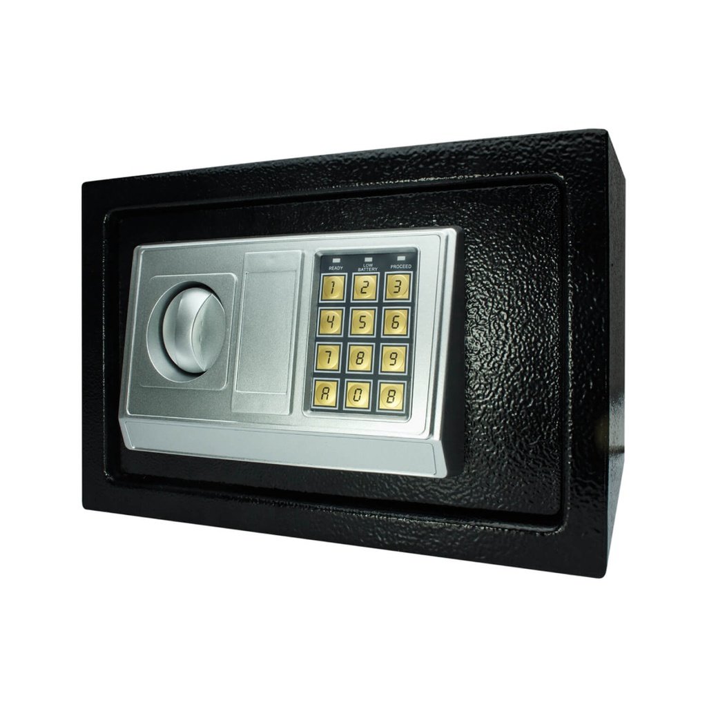 Cofre Eletrônico Digital Teclado C/ Senha + Chave 31x20x20cm