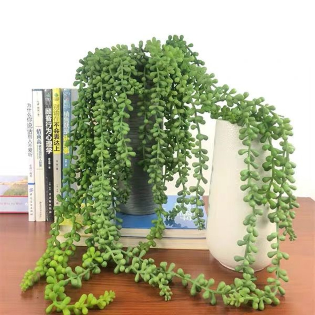 Planta artificial pendente suculenta 70 cm Para Decoração