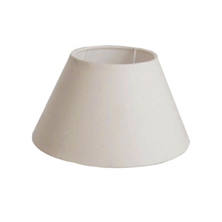 Cupula De Abajur Grande Conica 30cm x 15cm x 40cm Tecido Algodão com Revestimento Acetato Encaixe 3,5cm Nacional
