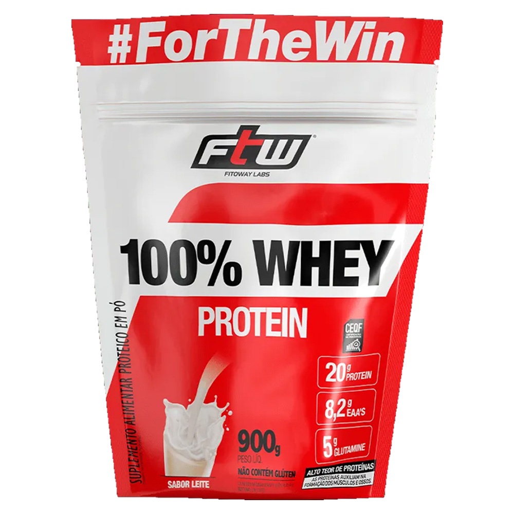 100% Whey 900g Refil – Ftw – Whey Concentrado