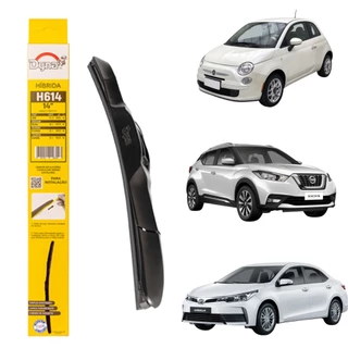Palheta Limpador Parabrisa Passageiro Hibrida 14 Kicks Corolla 12/ Fiat 500 Dyna H614