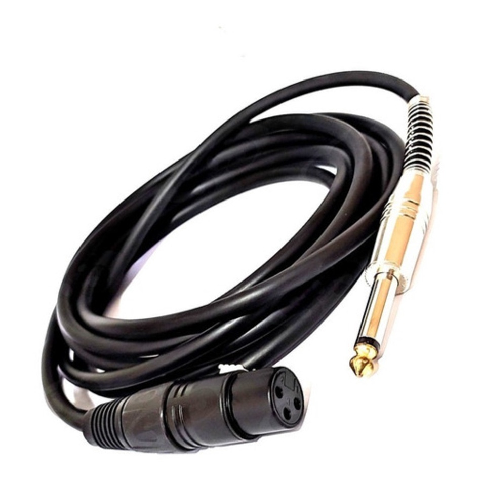 Cabo Reforçado P10 Macho Para Xlr Fêmea 5m Itblue Le-6622-5m
