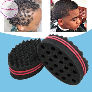 theearlyutin Black Man Hair Braider Twist Sponge Fir Afro Dreadlocks Escova De Cachos Esponja Barber br
