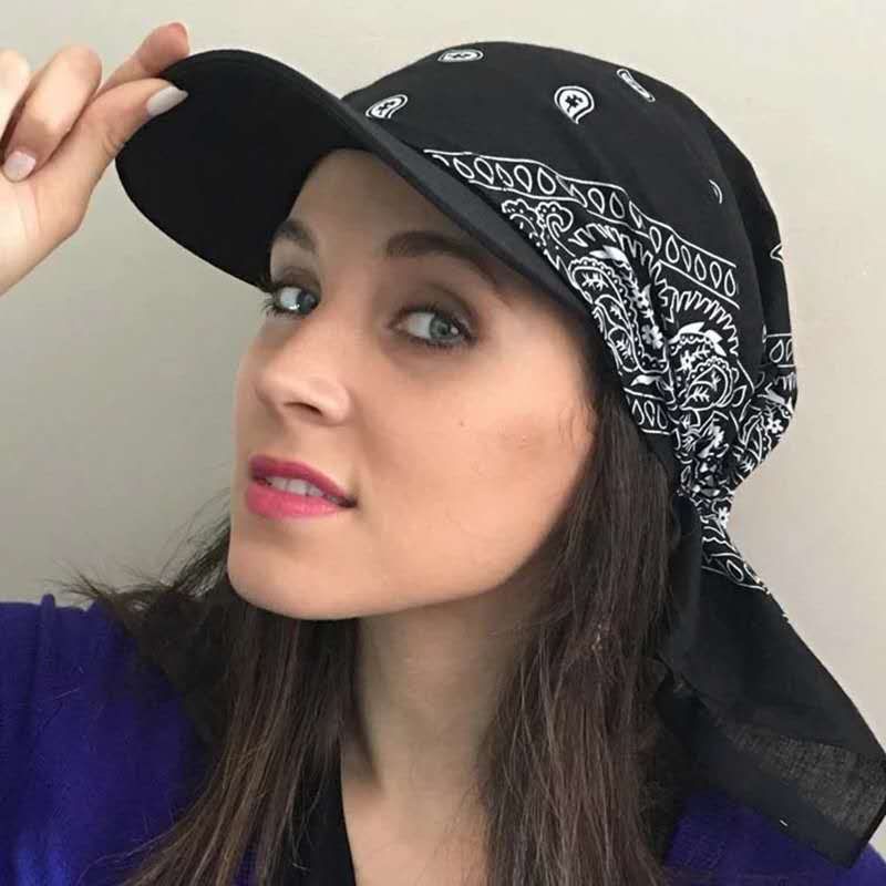 Chapéu De Lenço Floral Bandana Feminino Sol Com Nó De Gravata De