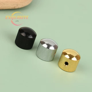 [EL] 1Pc Metal Baixo Elétrico De Botão Potenciômetro De Volume De Tom De Guitarra Chapéu Peças Push Knob Com Furo Acessórios