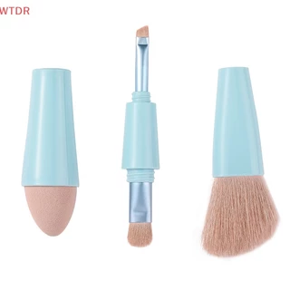 (WHDR) Travel Portable Multitasker Beauty Tools Maquiagem Pincéis Portáteis Destacáveis Conjunto De