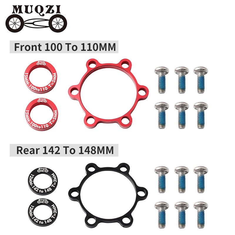 Bicicleta MUQZI Para Boost Hub Adaptador Traseiro 12x142 A 148MM Arruela Espaçadora De Conversão Frontal 15x100 110MM