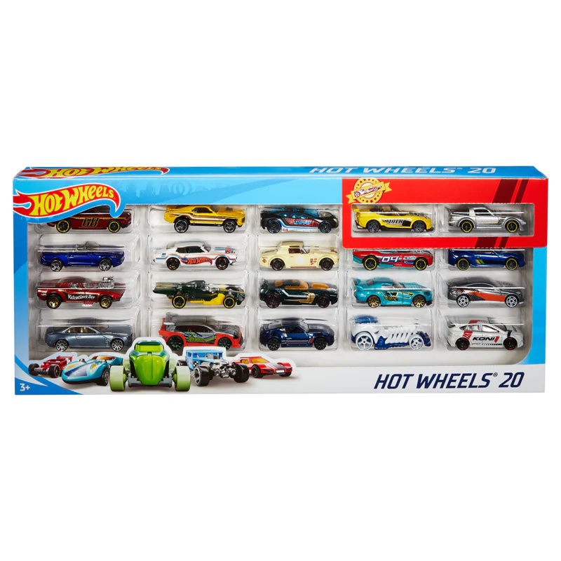 Pacote Com 20 Carrinhos Hot Wheels Originais Sortidos