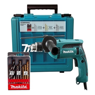 Furadeira Impacto 1/2" 760W HP1640KX1 Maleta + Jg Brocas - Makita