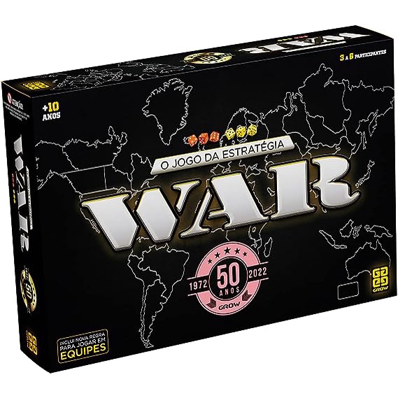 Jogo de Tabuleiro War - GROW - Japan Brinquedos